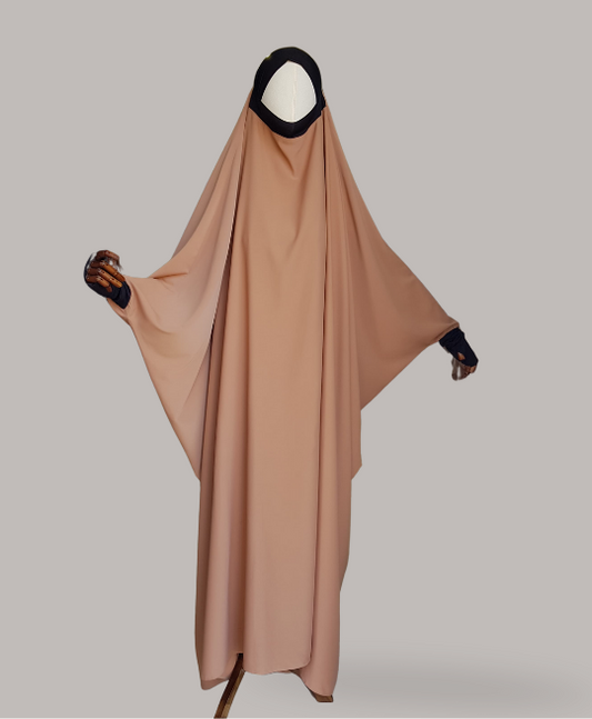 Light beige jilbab Mauritania 1-pc