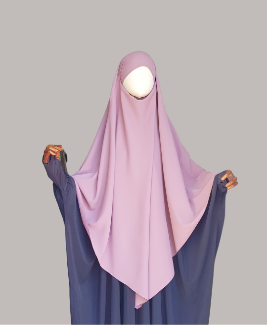 Rose khimar medinah crepe