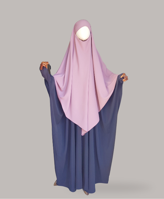 Rose khimar medinah crepe